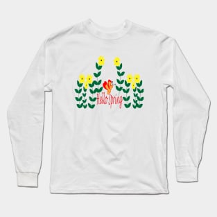 Hello Spring Long Sleeve T-Shirt